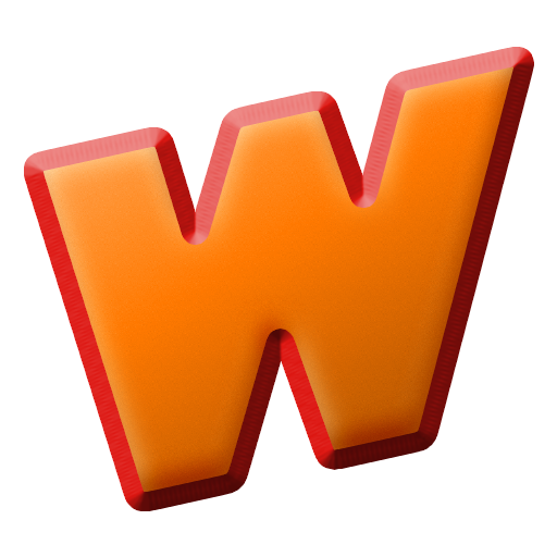 Big orange W for the logo